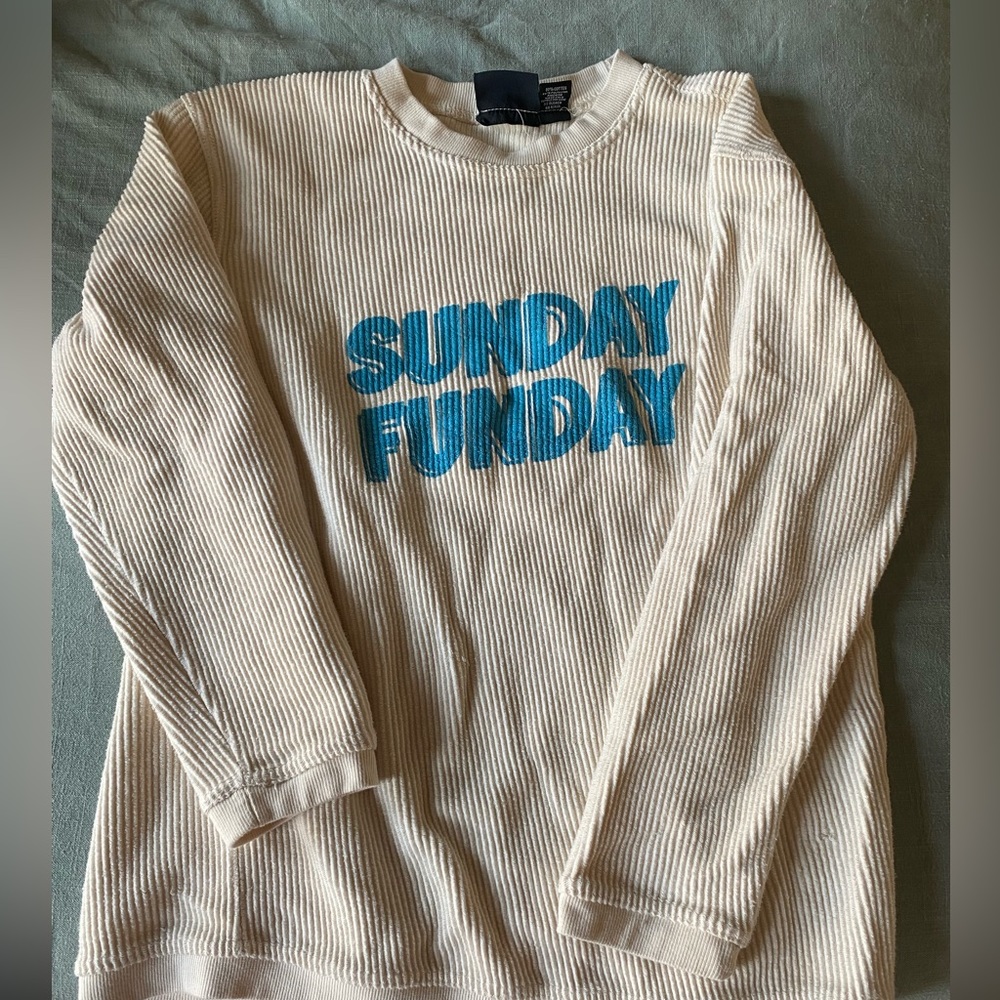 Pink Lily Sunday Funday Corded Sweatshirt